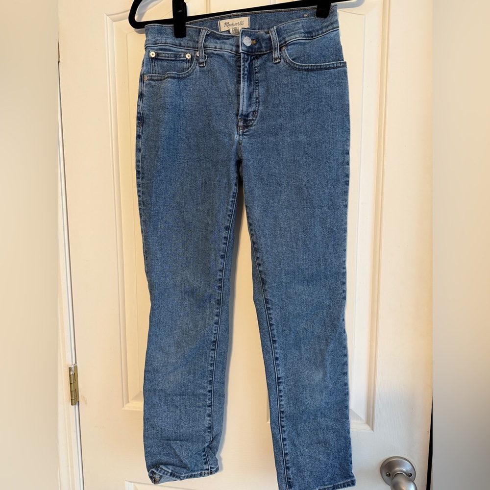 Madewell Women's Straight Leg Blue Jeans